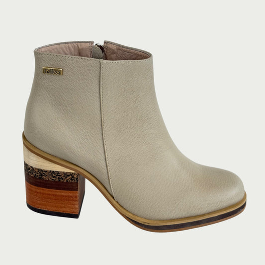 Botines en cuero Beige Ref: Glenda