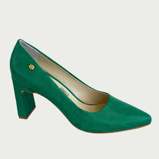 Zapatos en cuero verde Ref:4750NPVE9
