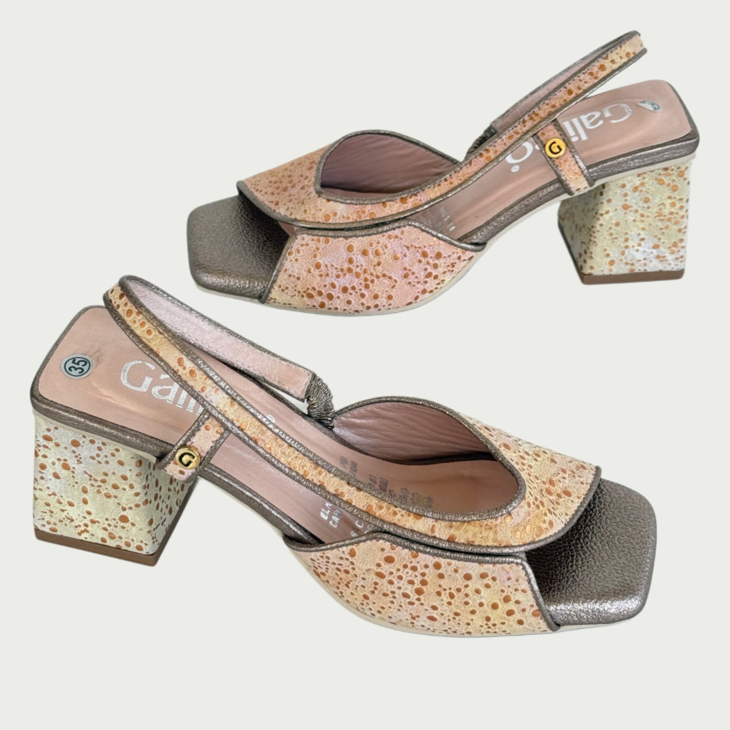 Sandalias en cuero folia Ref: 6104NPBR5