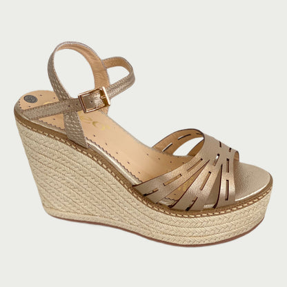 Sandalias en cuero bronce Ref: 9630NME