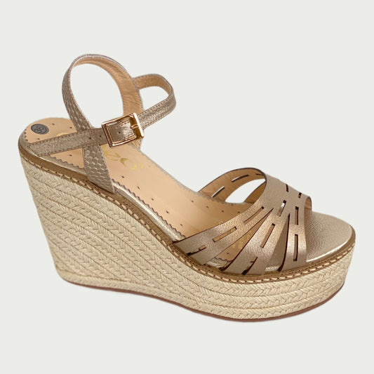 Sandalias en cuero bronce Ref: 9630NME