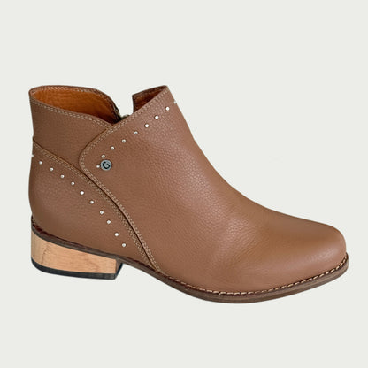 Botines en cuero miel Ref: 1825ZPMI