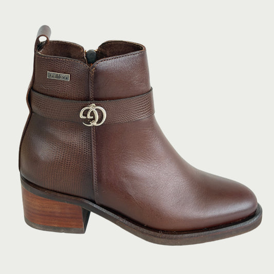 Botines en cuero tabaco Ref: 6337NPTA