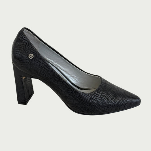 Stilettos negros en cuero Ref: 4750NGN