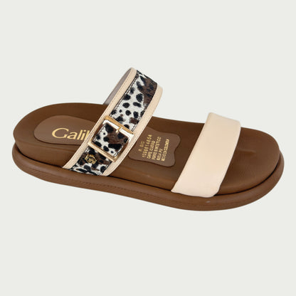Sandalia en animal print x beige Ref: P380ZPMA