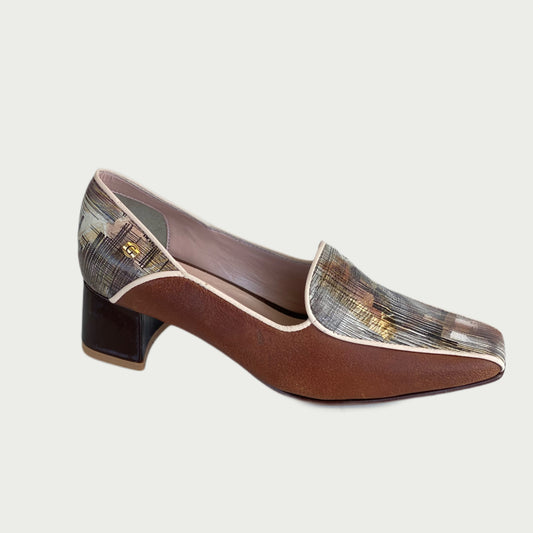 Zapato cafe en cuero Ref : 3091NYC8