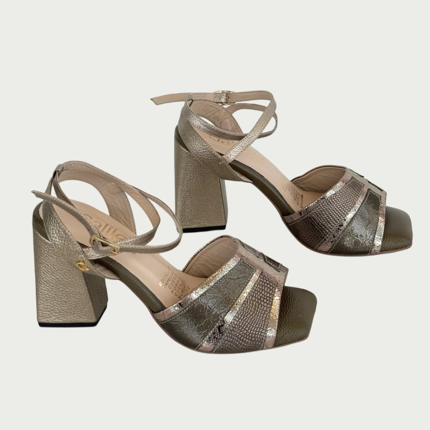 Sandalias en cuero verde Ref: 270WPLU