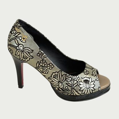 Zapatos en cuero despuntado negro x luna Ref: 6368WPLU