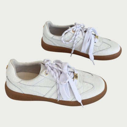 Tenis en cuero blanco Ref: 904ZPBLA