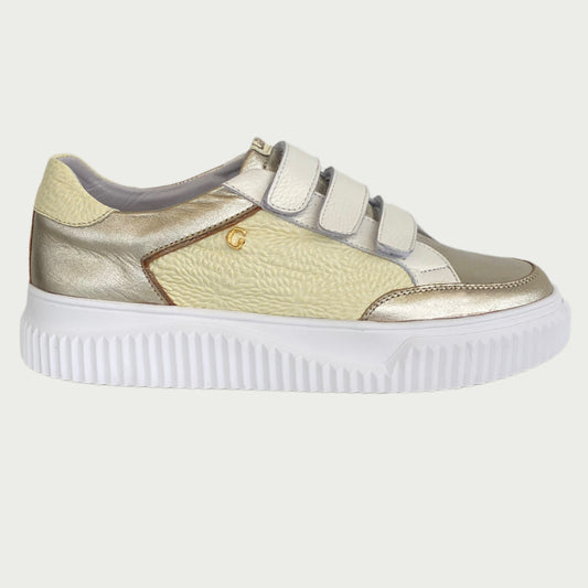 Tennis cuero oro x amarillo Rf SVO1NPO