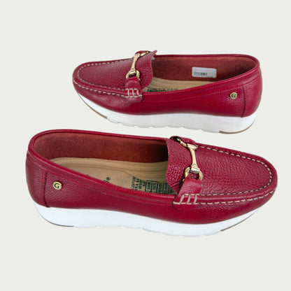Mocasines en cuero rojo Ref: MOCASAP