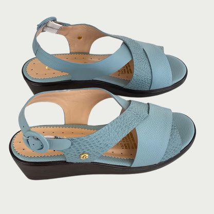 Sandalia en cuero azul Ref: 4129NPHO