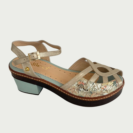 Sandalias en cuero x verde Ref: S91MPCOR