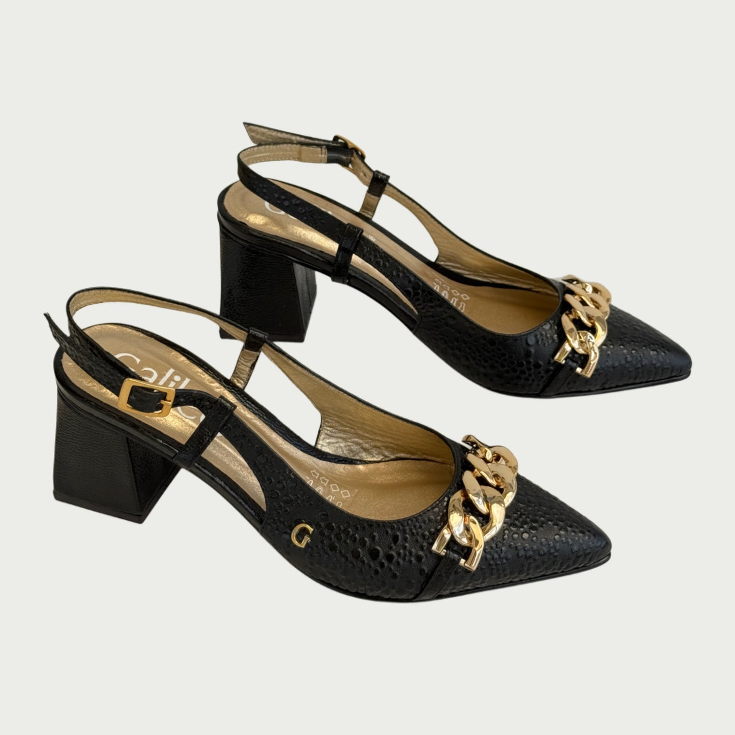 Zapatos en cuero negro Ref: 6288MPNG