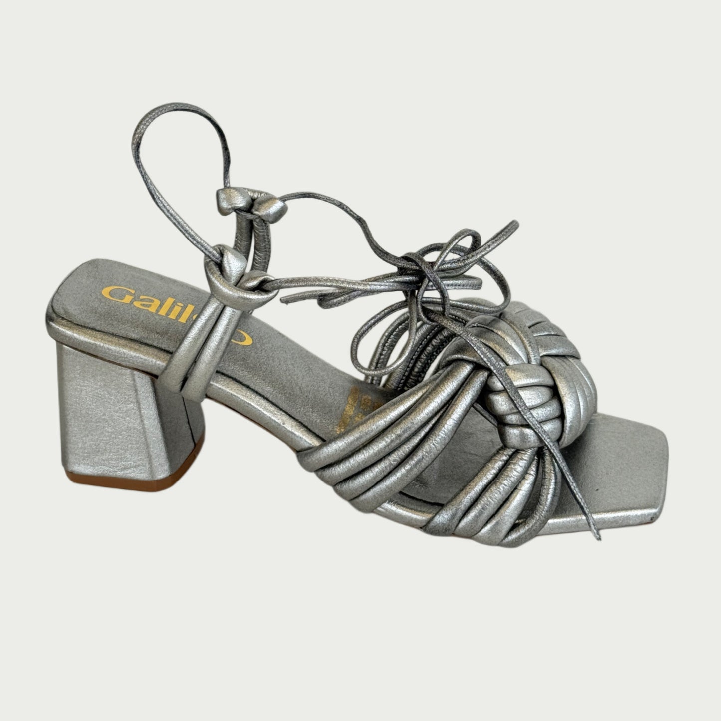Sandalias en cuero plomo Ref: 7838NPPL6