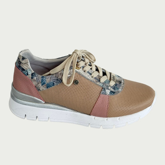Tenis en cuero palo de rosa Ref : DP23NGT4