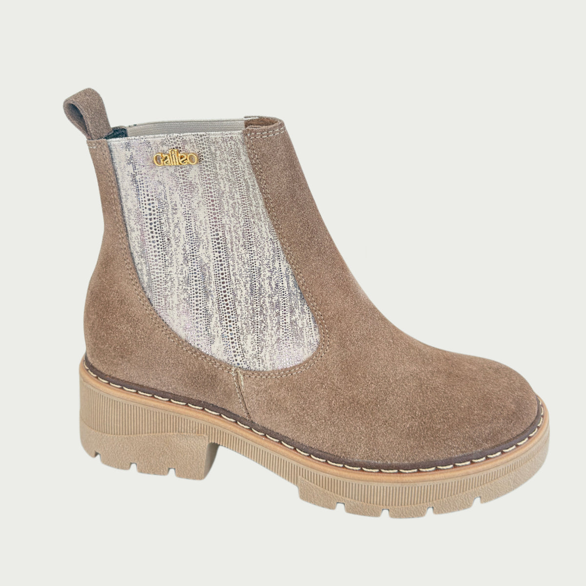 Botas en cuero gamuzado taupe Ref: PARISIAAL