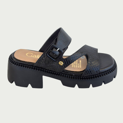 Sandalias en cuero negro Ref: P388ZPNG