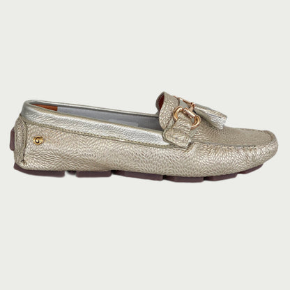 Mocasines folia dorada luna Rf 400243PD