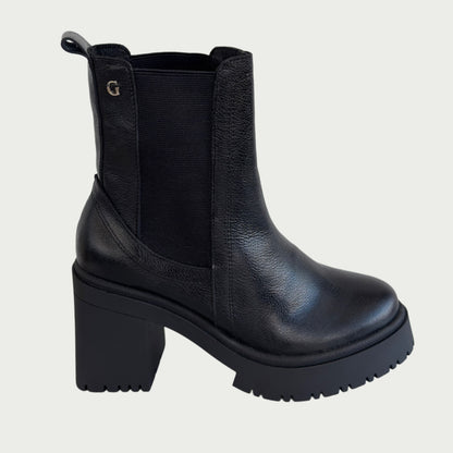 Botines en cuero negro Ref: 1753XPNG