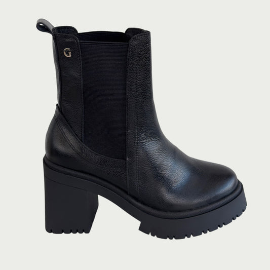 Botines en cuero negro Ref: 1753XPNG
