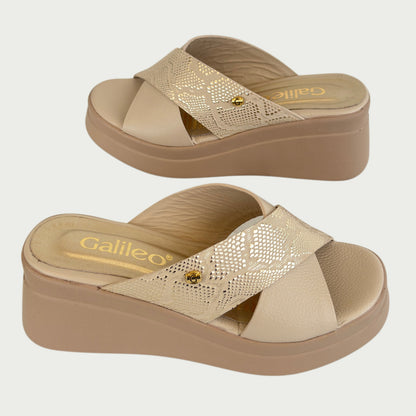 Sandalias en cuero nude Ref: 6232ZSAB