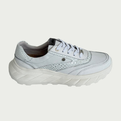 Tenis en cuero blanco Ref: SD107WPBL