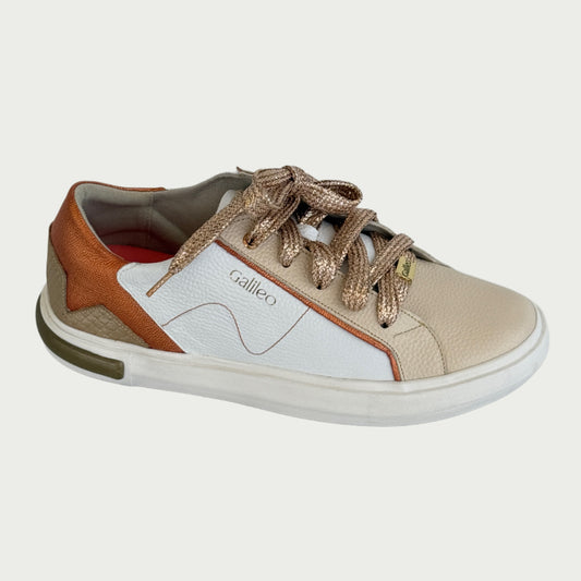 Tennis en cuero blanco x arena Ref: 5581WPBL