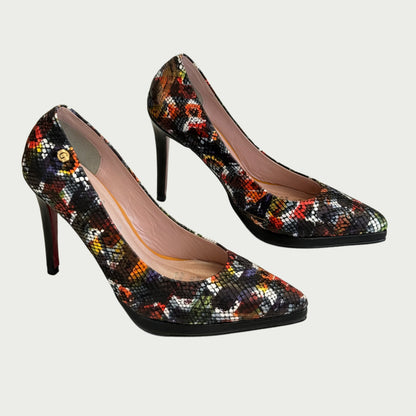 Zapatos en cuero negro x multicolor Ref: 3492NYN35