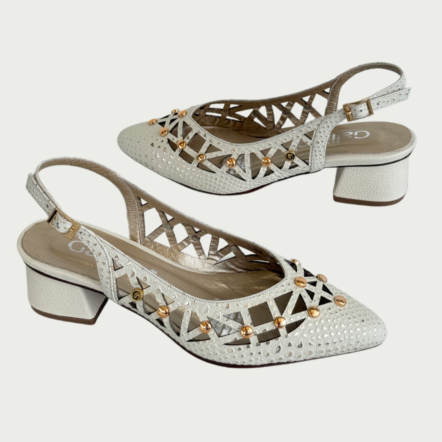 Zapatos en cuero ostra x tache Ref: PC82XP