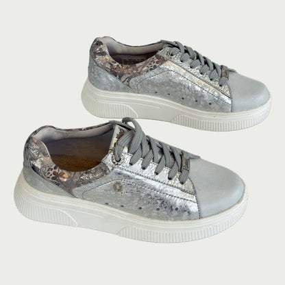 Tenis en cuero gris x folia Ref: SV15MPBP