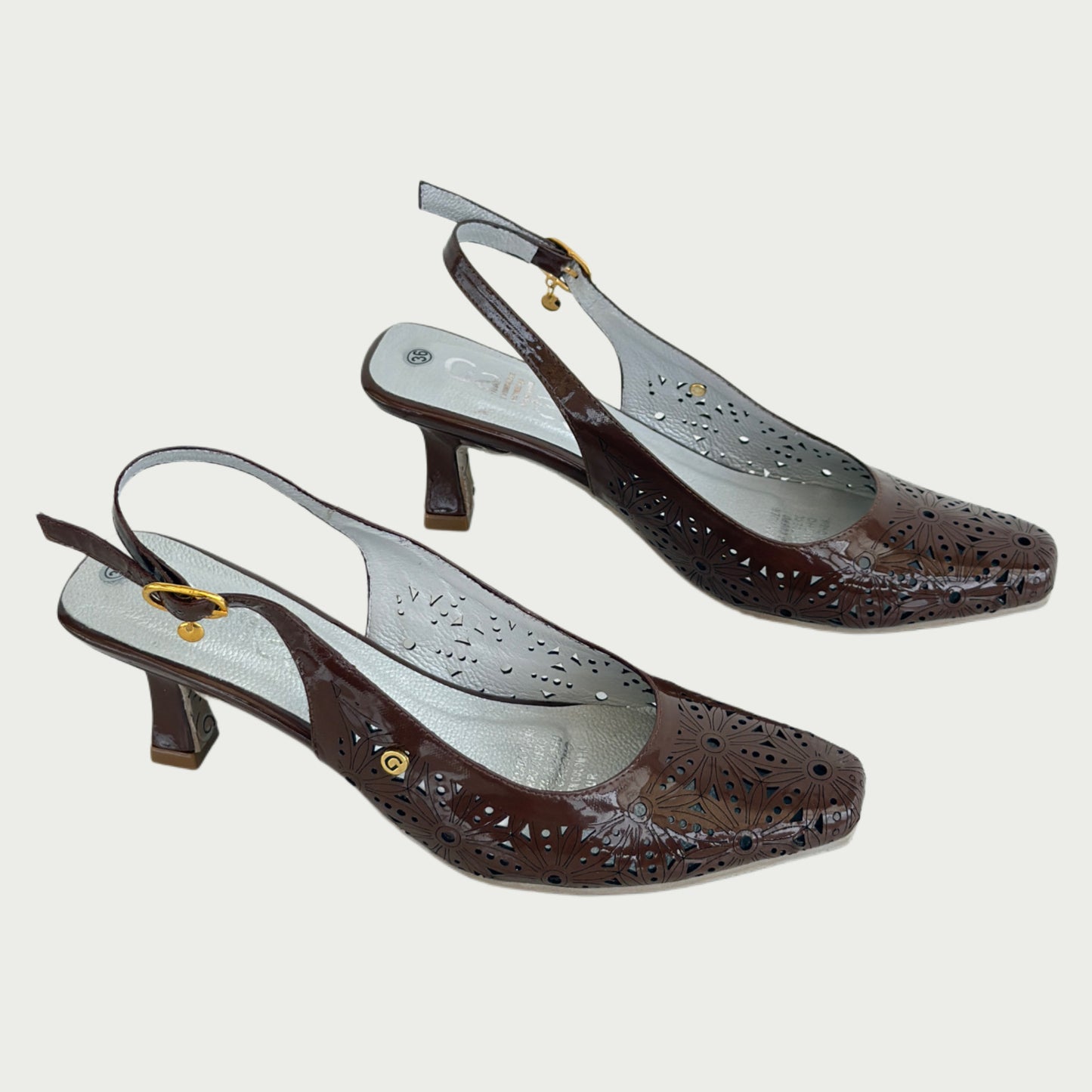 Zapatos en cuero charol marron Ref: 489WPT