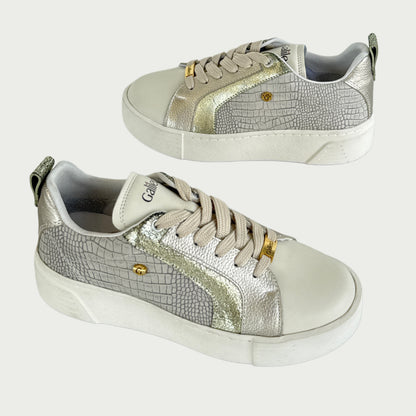 Tennis en cuero beige x folia Ref: KARLAMPGR5