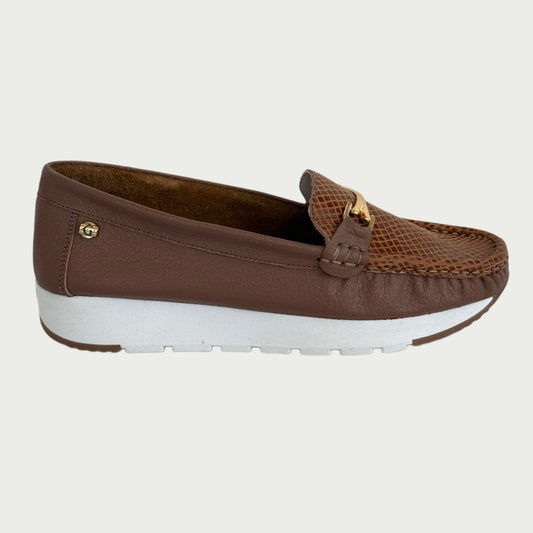 Mocasines en cuero miel Ref:TUBULMI38