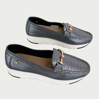 Mocasines en cuero caño fusil Ref: MOCASAFUS