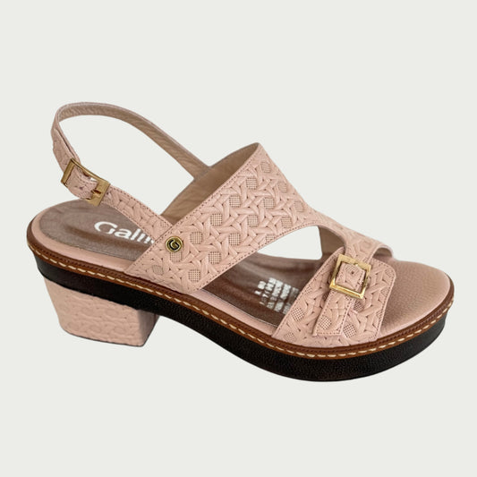 Sandalias en cuero piel rosa Ref: S- 136