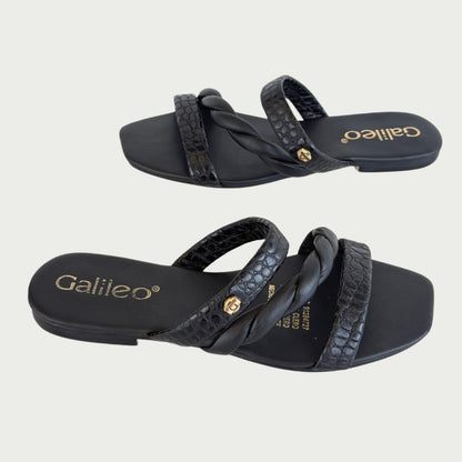 Sandalias en cuero negro Ref: 7815NYNG