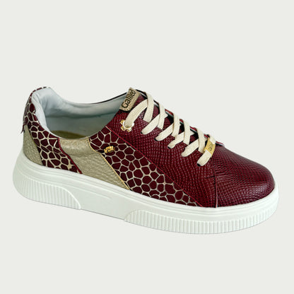 Tenis en cuero Vinotinto Ref: SV60XPVI7