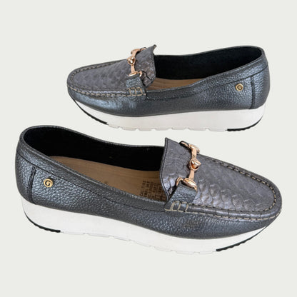 Mocasines en cuero caño fusil Ref: MOCASAFUS