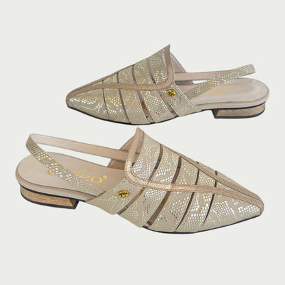 Zapatos en cuero arena Ref: PC126