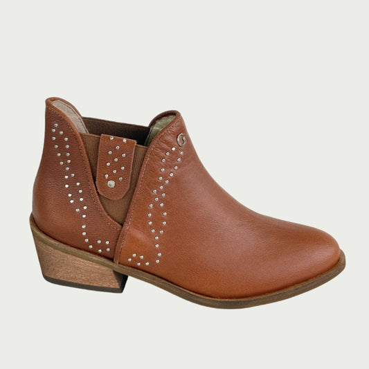 Botines en cuero miel Ref: 1588WP
