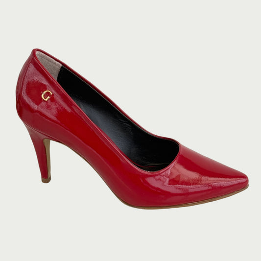 Stilettos en cuero charol rojo cinta Ref: 3400WPR