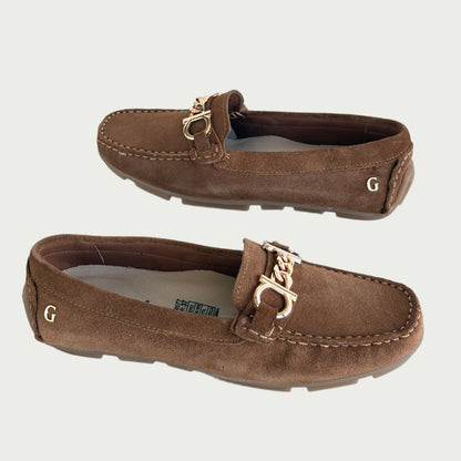 Mocasines en cuero carnaza miel Ref: 4002ZPMI