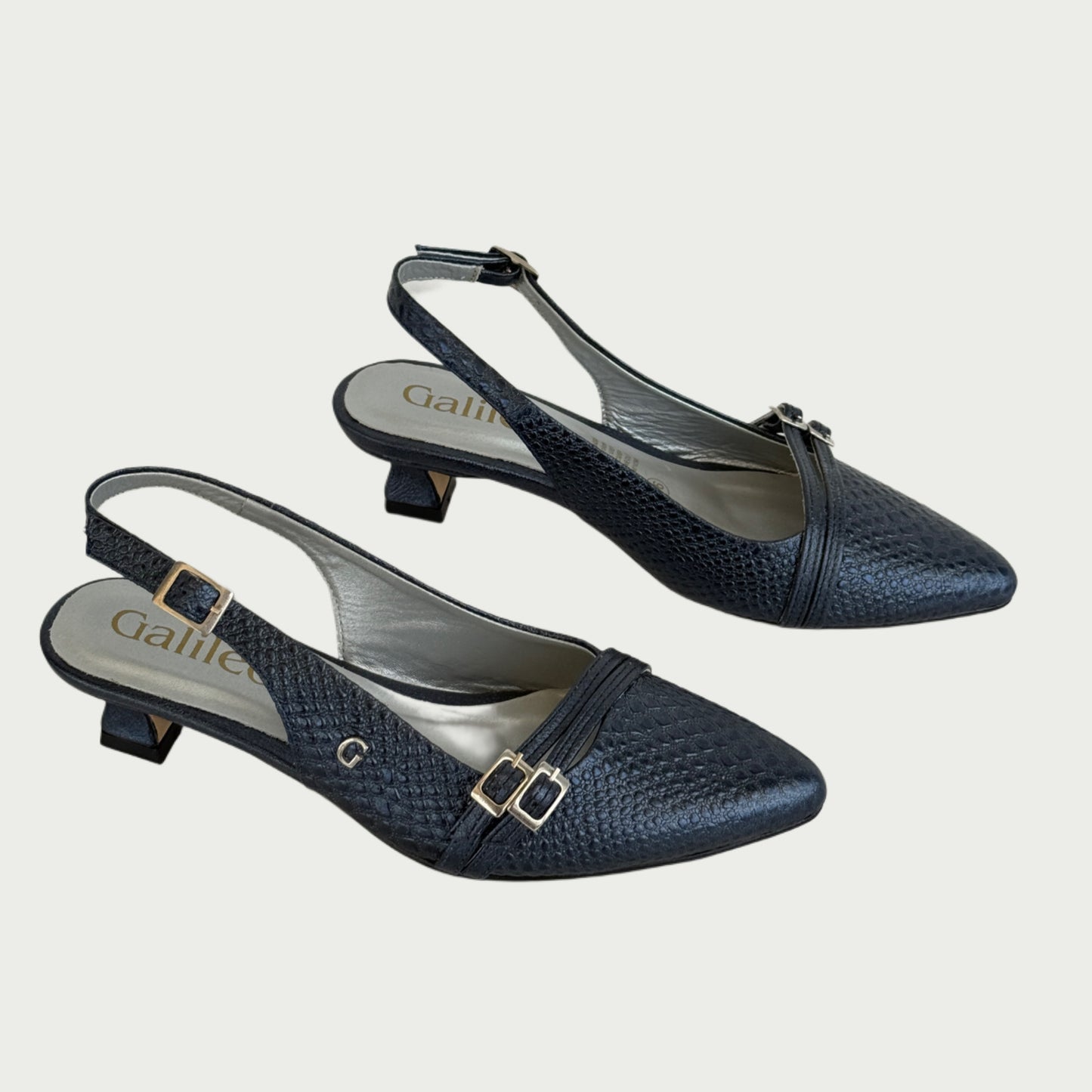 Zapatos en cuero azul x folia náutico Ref: 5754WPAZ