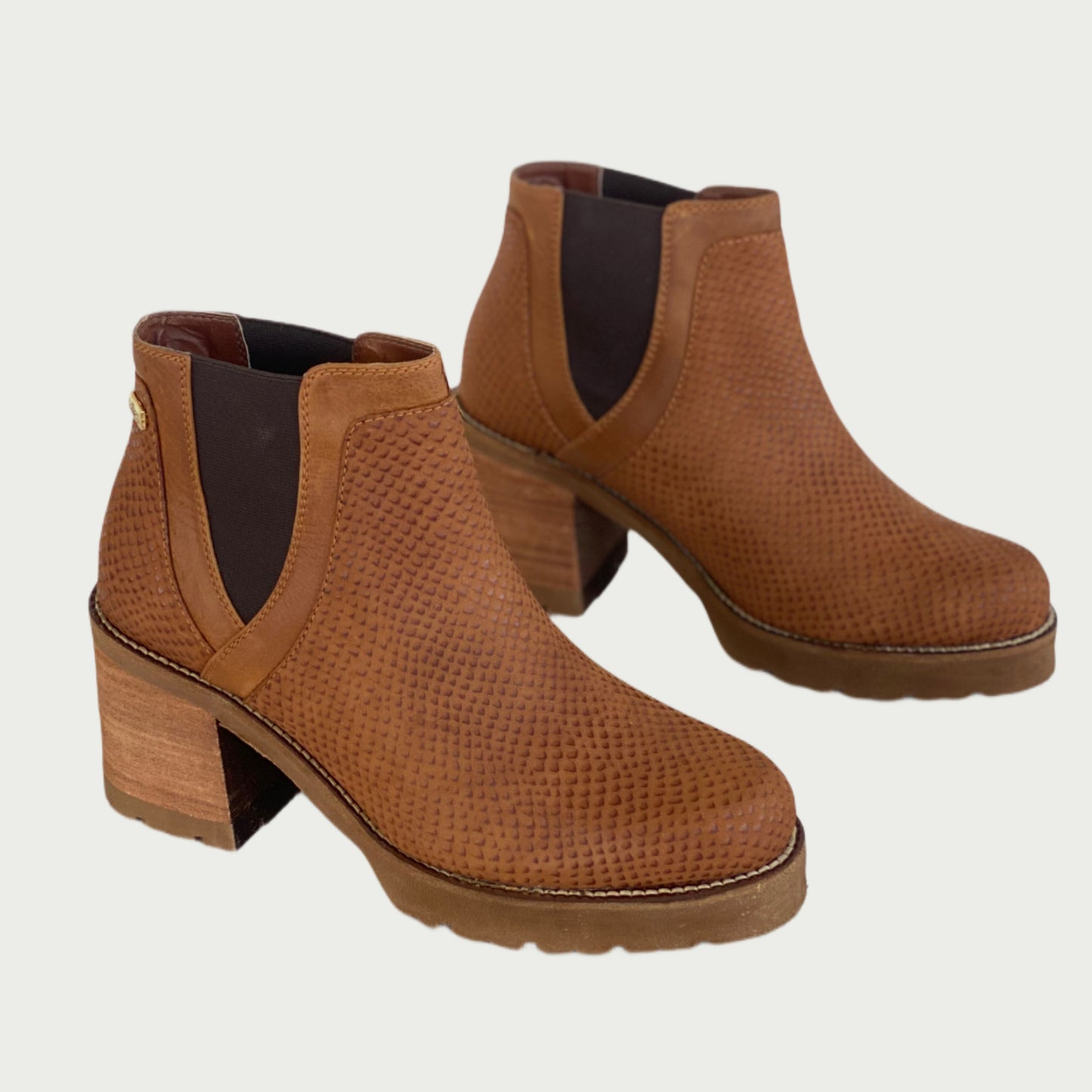 Botines en cuero miel Ref: 6119NPM
