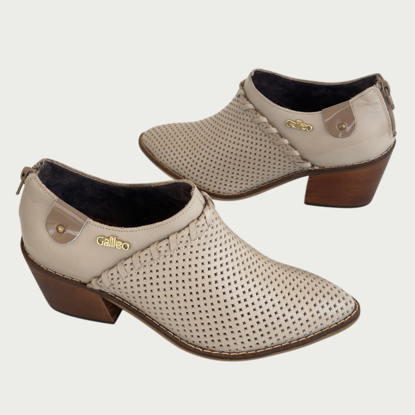 Botin en cuero beige Ref: GALIDZPBE