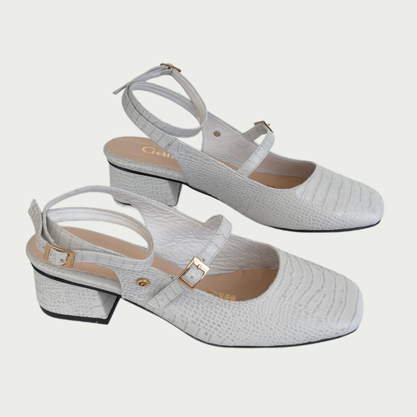 Zapatos en cuero tono hielo Ref: PC91WFCR