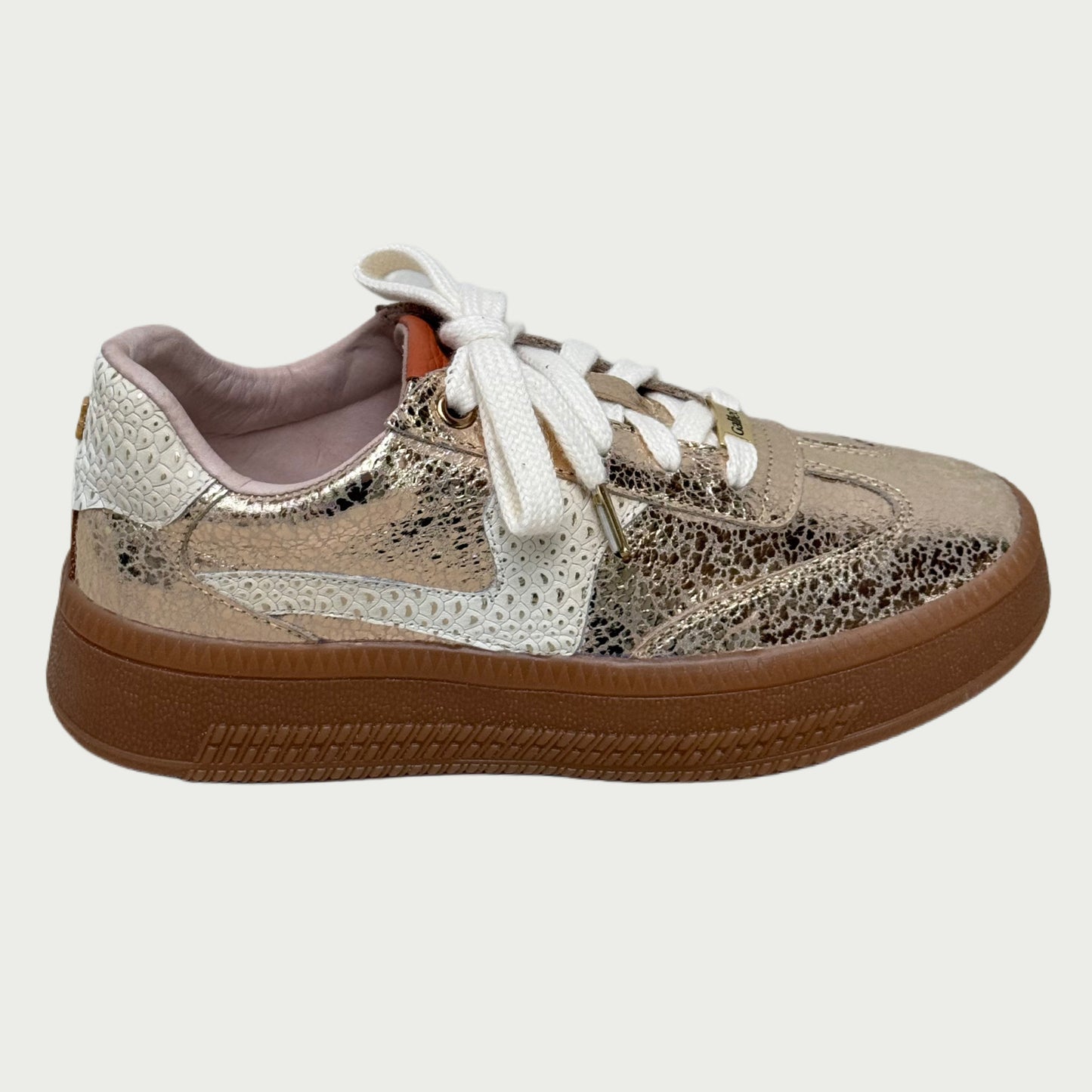 Tenis en cuero oro Ref:M634MPOR4