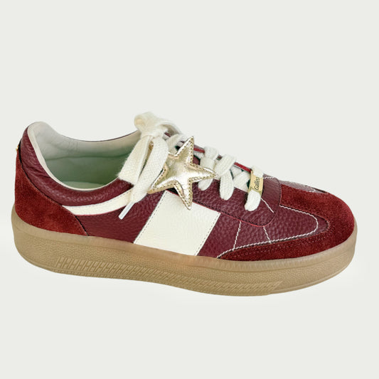 Tenis vinotinto  x beige Ref : 704XPVIND