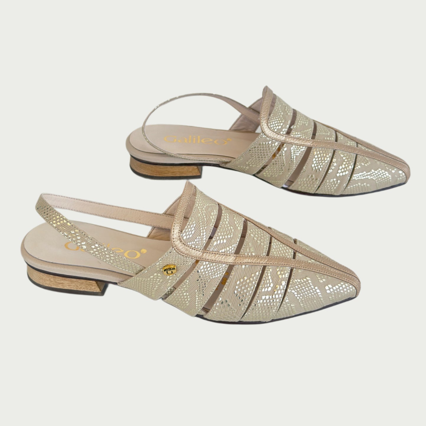 Zapatos en cuero arena Ref: PC126